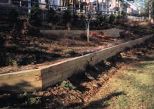 Level Green Landscaping - timber retaining wall